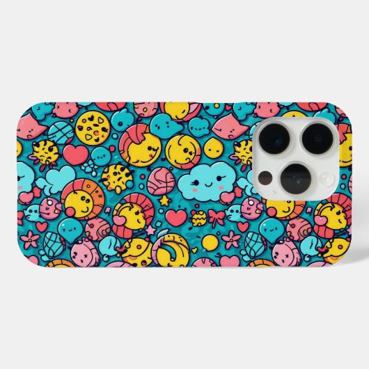 Abstraktes geometrisches Muster 33 - iPhone Case (Rückseite (Horizontal))