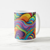 Abstraktes geometrisches Muster 34 - Kaffeetasse (VorderseiteRechts)