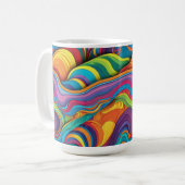 Abstraktes geometrisches Muster 34 - Kaffeetasse (Vorderseite Links)