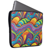 Abstraktes geometrisches Muster 34 - Laptop-Sieb Laptopschutzhülle (Vorne Rechts)