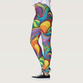 Abstraktes geometrisches Muster 34 - Leggings