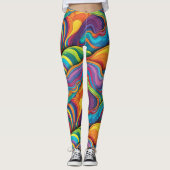 Abstraktes geometrisches Muster 34 - Leggings (Vorderseite)