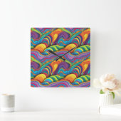 Abstraktes geometrisches Muster 34 - Uhr (Zuhause)