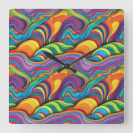 Abstraktes geometrisches Muster 34 - Uhr