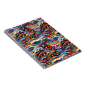 Abstraktes geometrisches Muster 36 - Spiral-Notebo Notizblock (Rechte Seite)