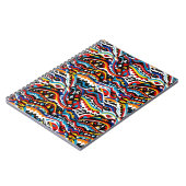 Abstraktes geometrisches Muster 36 - Spiral-Notebo Notizblock (Linke Seite)
