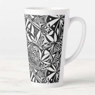 Abstraktes geometrisches Muster 37 - Latte-Tasse Milchtasse