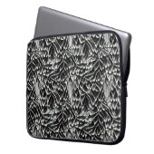 Abstraktes geometrisches Muster 38 - Laptop-Sieb Laptopschutzhülle (Vorderseite Links)