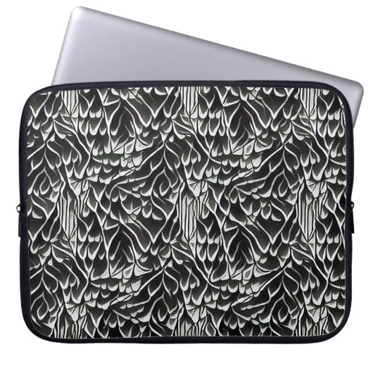Abstraktes geometrisches Muster 38 - Laptop-Sieb Laptopschutzhülle (Vorderseite)