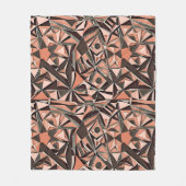 Abstraktes geometrisches Muster 39 - Fleece Blanke (Vorderseite)