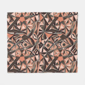 Abstraktes geometrisches Muster 39 - Fleece Blanke (Vorderseite (Horizontal))