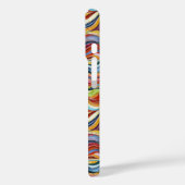 Abstraktes geometrisches Muster 39 mit welligen Li Case-Mate iPhone Hülle (Rückseite / Links)