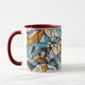 Abstraktes geometrisches Muster 40 - Kaffee-Tasse Tasse (Links)