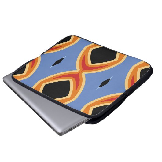 Abstraktes geometrisches Muster.abstrakt, Hintergr Laptopschutzhülle (Vorne Knopf)