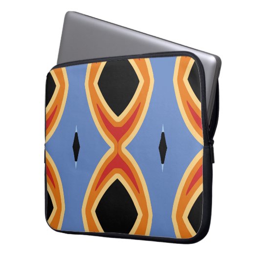 Abstraktes geometrisches Muster.abstrakt, Hintergr Laptopschutzhülle (Vorderseite Links)