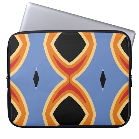 Abstraktes geometrisches Muster.abstrakt, Hintergr Laptopschutzhülle (Vorderseite)