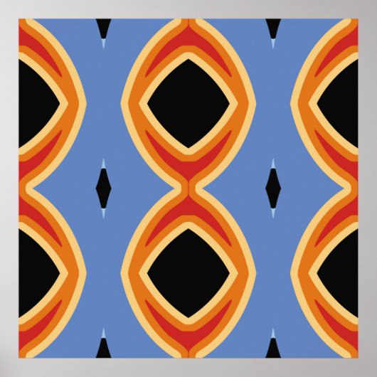 Abstraktes geometrisches Muster.abstrakt, Hintergr Poster (Vorne)