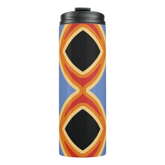 Abstraktes geometrisches Muster.abstrakt, Hintergr Thermosbecher (Vorderseite)