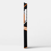 Abstraktes geometrisches Muster auf schwarz. Vinta Case-Mate iPhone Hülle (Rückseite / Links)