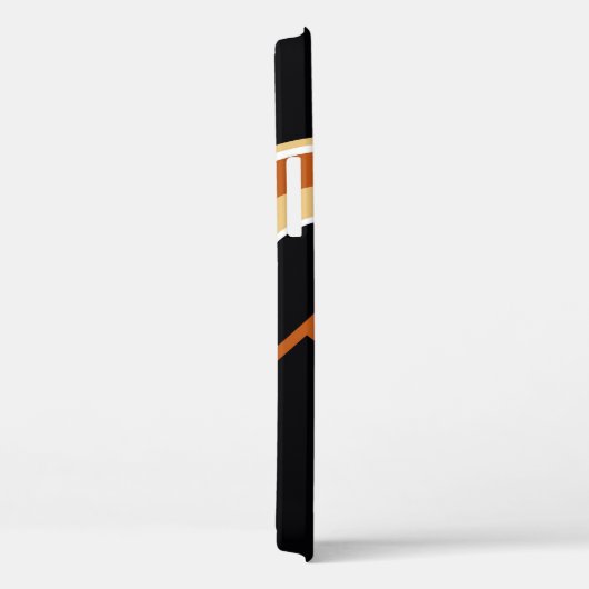 Abstraktes geometrisches Muster auf schwarz. Vinta Case-Mate iPhone Hülle (Rückseite / Rechts)