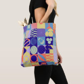 Abstraktes geometrisches Muster aus einfachen Form Tasche (Von Nahem)