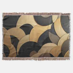 Abstraktes geometrisches Muster aus Gold und Schwa Decke