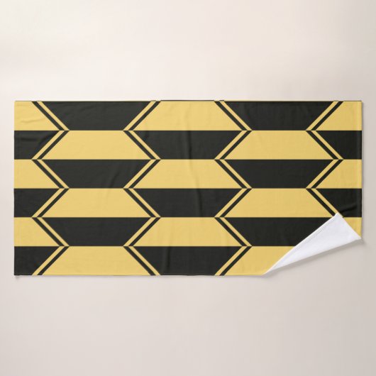 Abstraktes geometrisches Muster Badehandtuch (Badehandtuch)