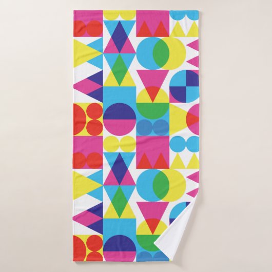 Abstraktes geometrisches Muster. Badehandtuch (Badehandtuch)