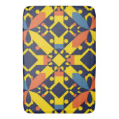 Abstraktes geometrisches Muster Badematte (Vorderseite Vertikal)