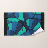 Abstraktes geometrisches Muster Badhandtuch Set (Handtuch)