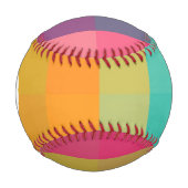Abstraktes geometrisches Muster Baseball (Vorderseite)