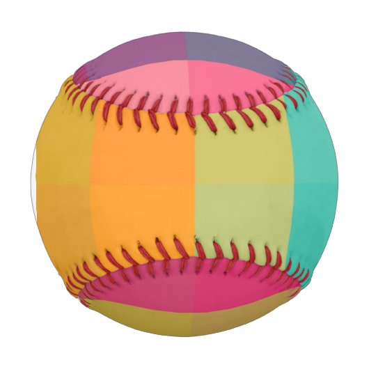 Abstraktes geometrisches Muster Baseball (Vorderseite)