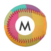 Abstraktes geometrisches Muster Baseball (Vorderseite Links)