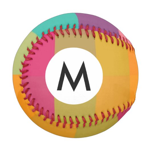 Abstraktes geometrisches Muster Baseball (Vorderseite Links)