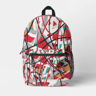 Abstraktes geometrisches Muster Bedruckter Rucksack