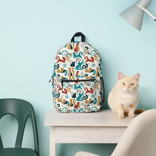 Abstraktes geometrisches Muster Bedruckter Rucksack