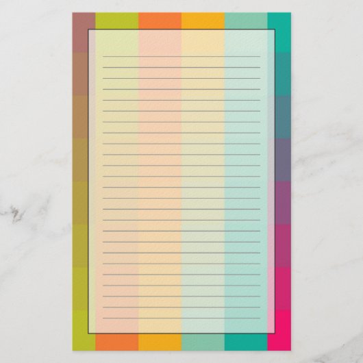 Abstraktes geometrisches Muster Briefpapier (Vorderseite)