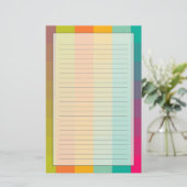 Abstraktes geometrisches Muster Briefpapier (Stehend Vorderseite)