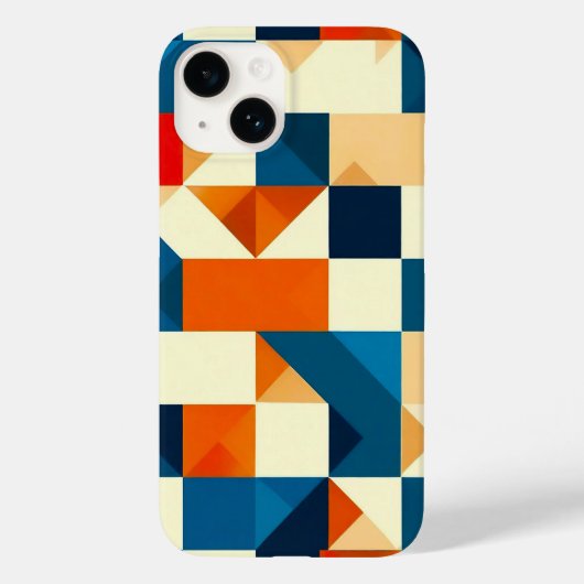 Abstraktes geometrisches Muster Case-Mate iPhone Hülle (Rückseite)