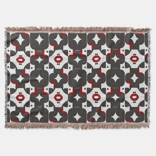 Abstraktes geometrisches Muster Decke (Vorderseite)