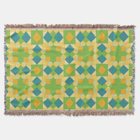 Abstraktes geometrisches Muster Decke (Vorderseite)