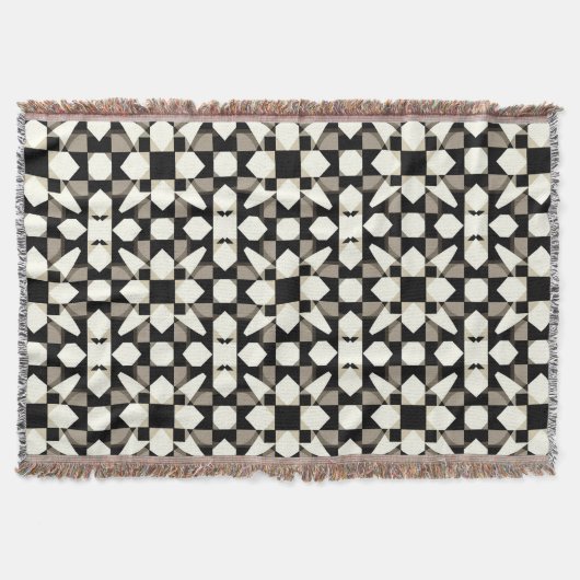 Abstraktes geometrisches Muster Decke (Vorderseite)