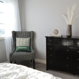 Abstraktes geometrisches Muster der grünen Lavende Kissen