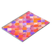 Abstraktes geometrisches Muster des Glitzer Notizblock (Linke Seite)