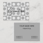 Abstraktes geometrisches Muster des mittleren Jahr Visitenkarte (Vorne/Hinten)