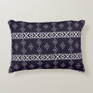 Abstraktes geometrisches Muster Design Blaue Rücks Dekokissen