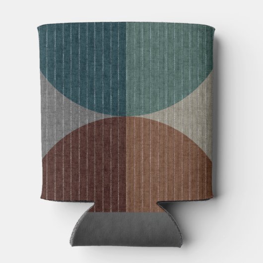 Abstraktes geometrisches Muster. Dosenkühler (Rückseite)