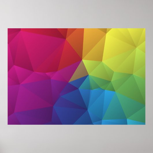 abstraktes geometrisches Muster, Dreiecksdesign Poster (Vorne)