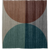 Abstraktes geometrisches Muster. Duschvorhang (Vorderseite)