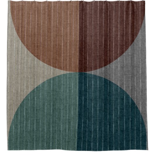 Abstraktes geometrisches Muster. Duschvorhang (Vorderseite)